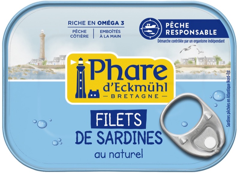 FILETS SARDINES AU NATUREL 70G 