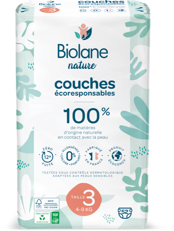 COUCHES BÉBÉ TAILLE 3 X52