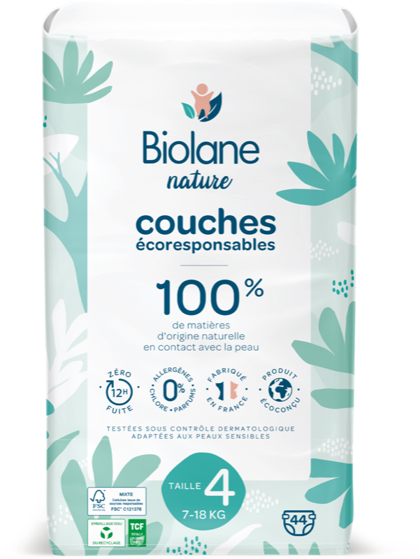 COUCHES BÉBÉ TAILLE 4 X44