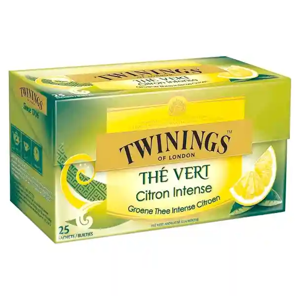 Thé vert saveur citron Twinings 
