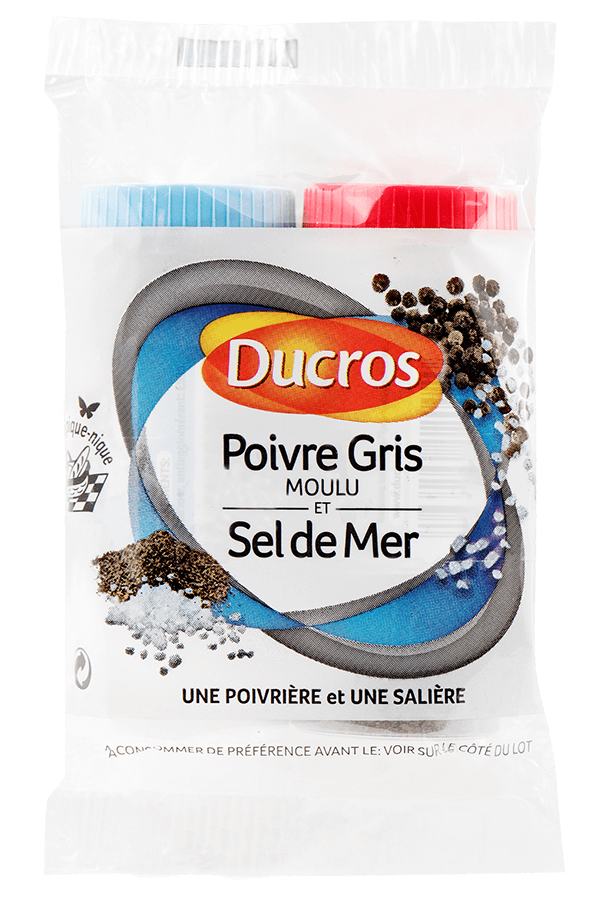 Ducros Duo Sel Et Poivre Gris 68 g 