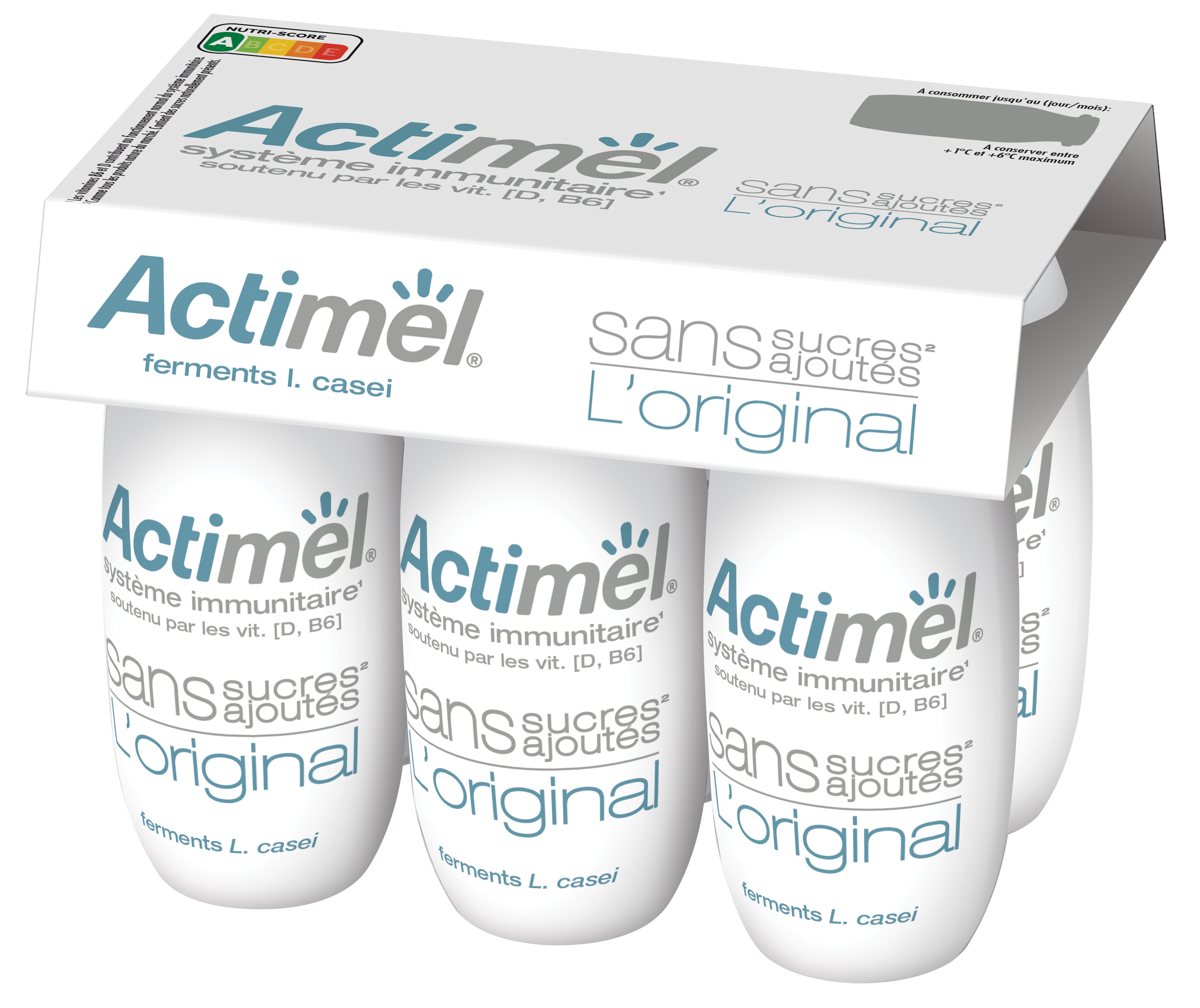 Actimel nature sans sucres ajoutes