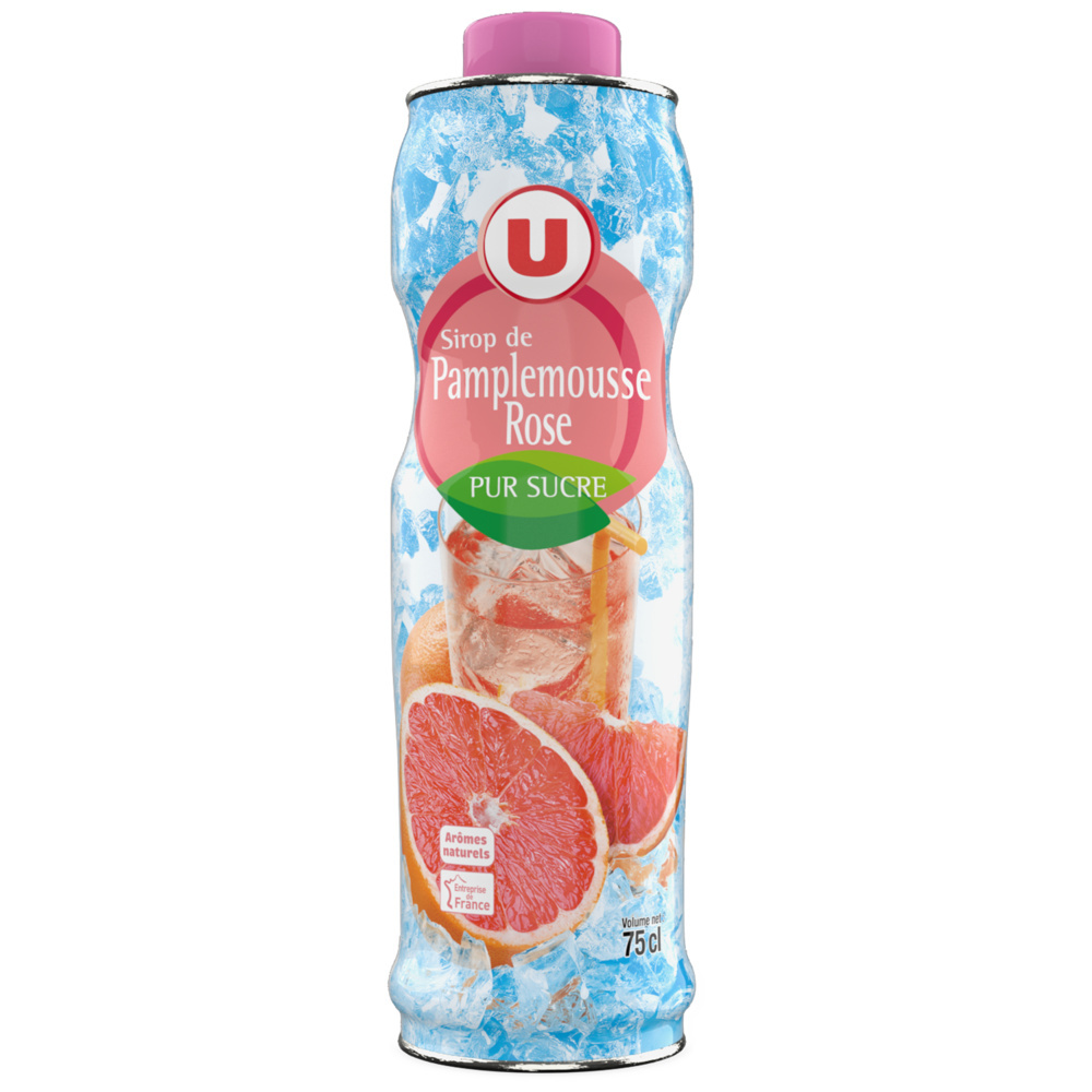 Sirop de pamplemousse rose U