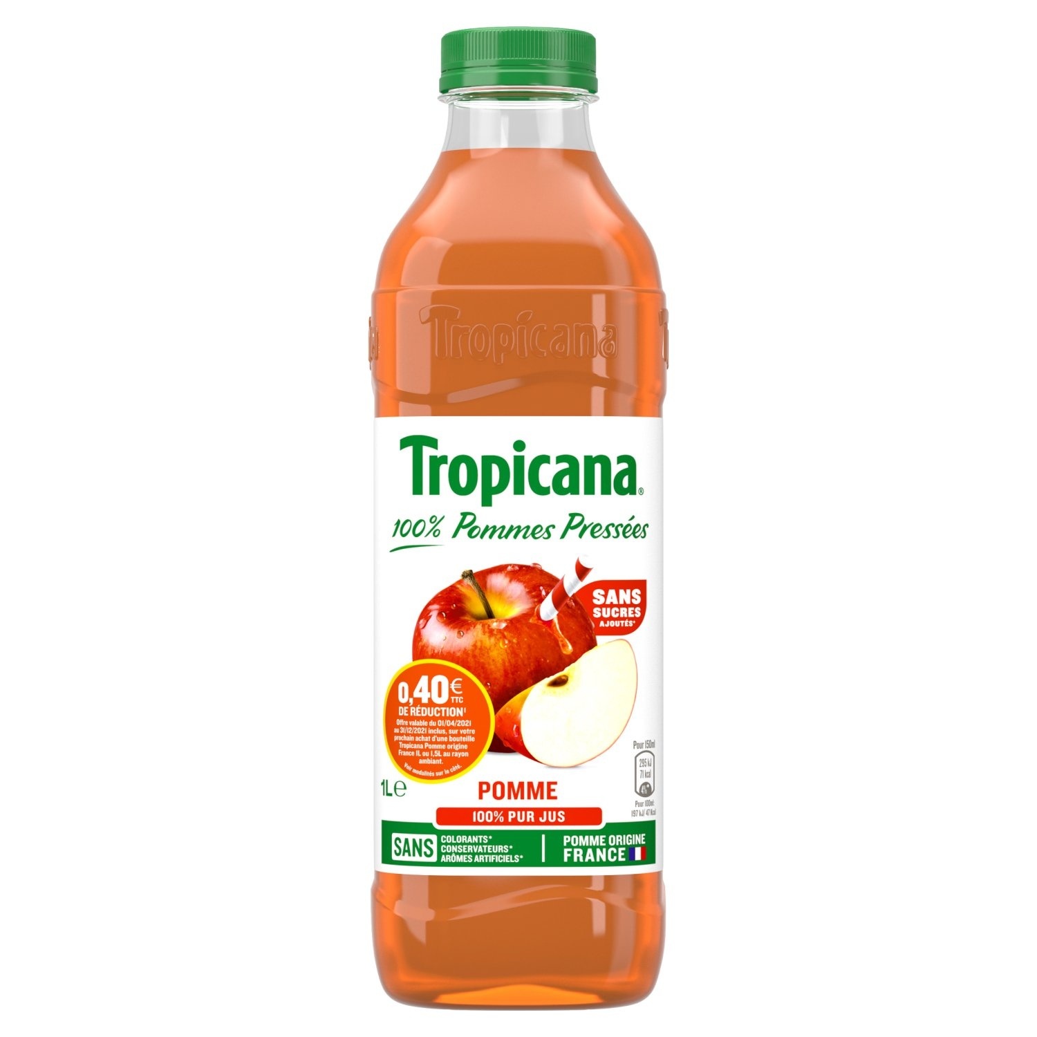 Tropicana jus de pommes origine France 1 L