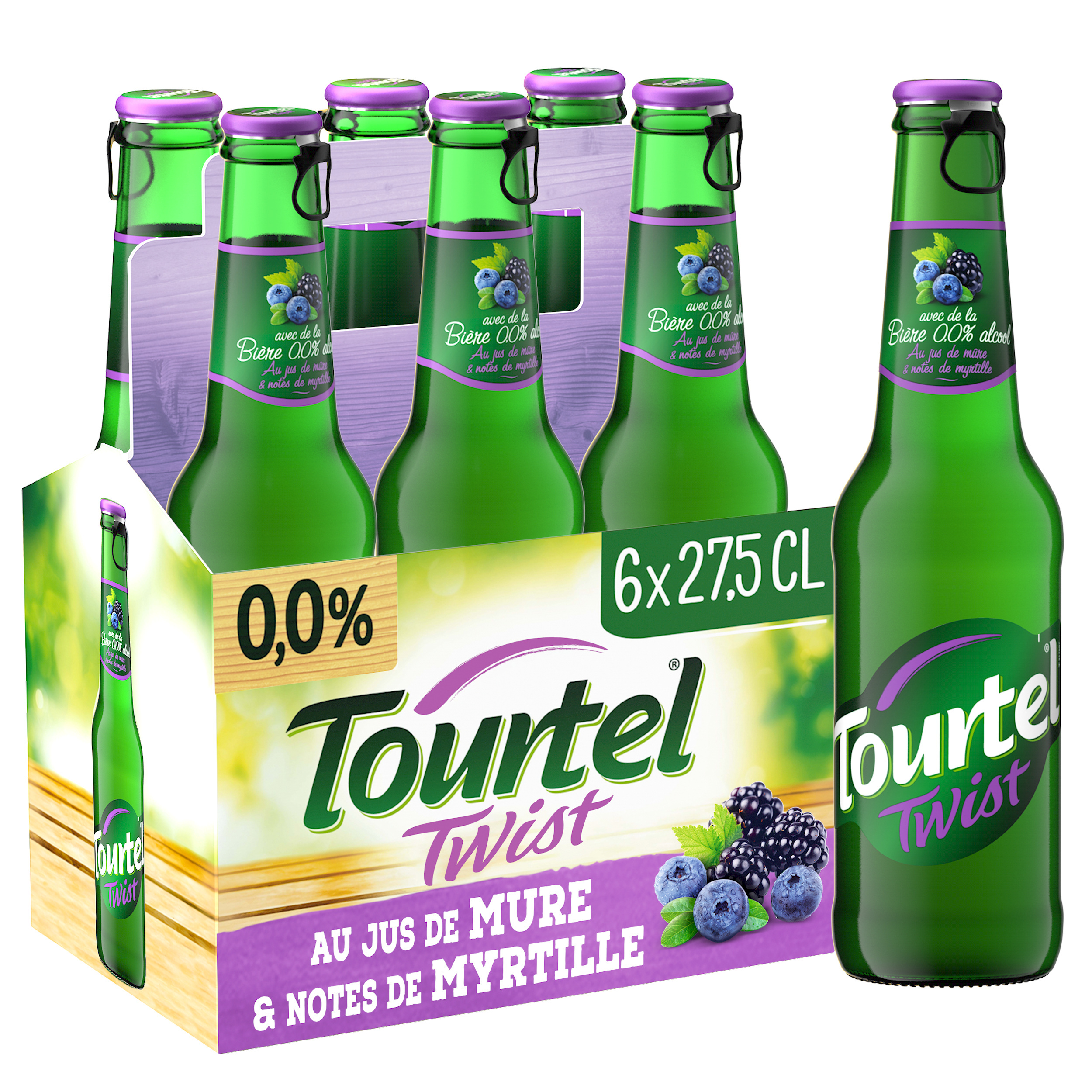 Tourtel twist myrtille sans alcool 6*27.5cl