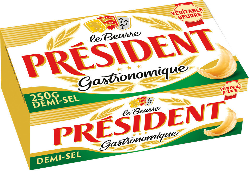 Président beurre gastronomique demi-sel 