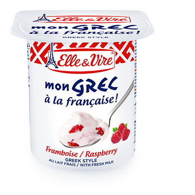 Elle & vire desserts lactes mon grec framboise