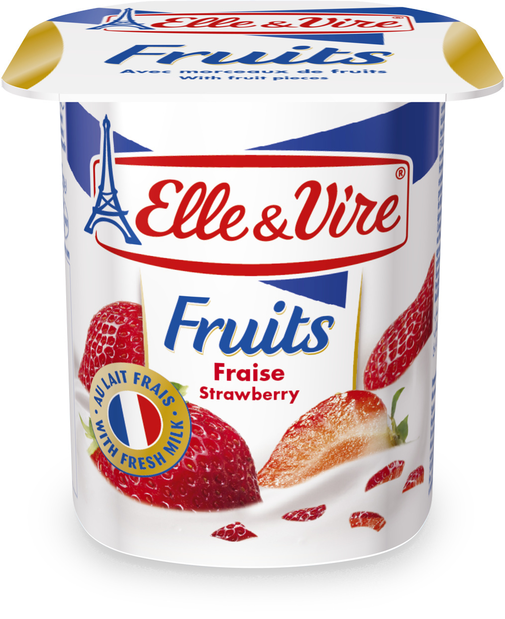 Elle & vire desserts lactes fruits fraise