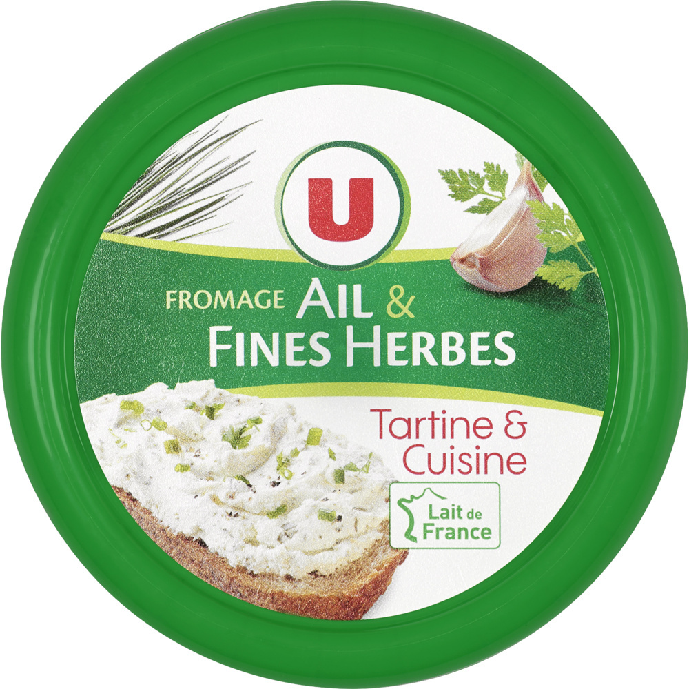 Fromageà tartiner ail et fines herbes U