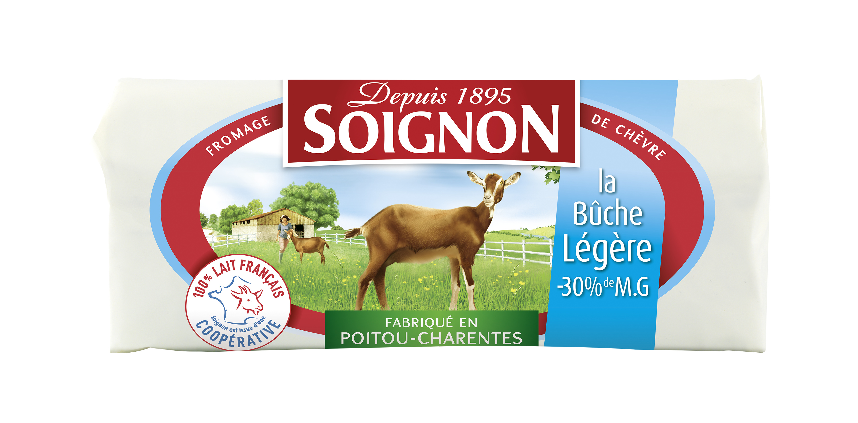 La bûche de chèvre légère -30% M.G Soignon