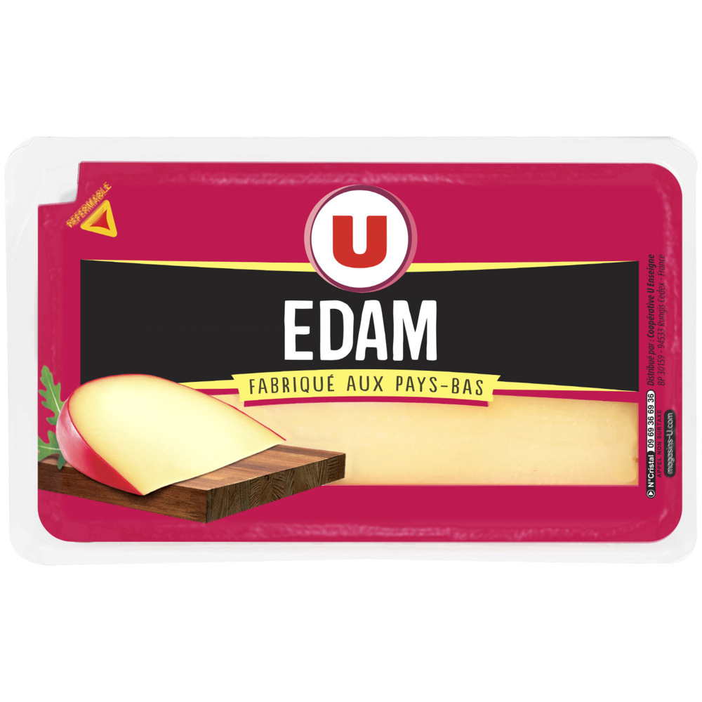 Edam fromage au lait pasteurisé U