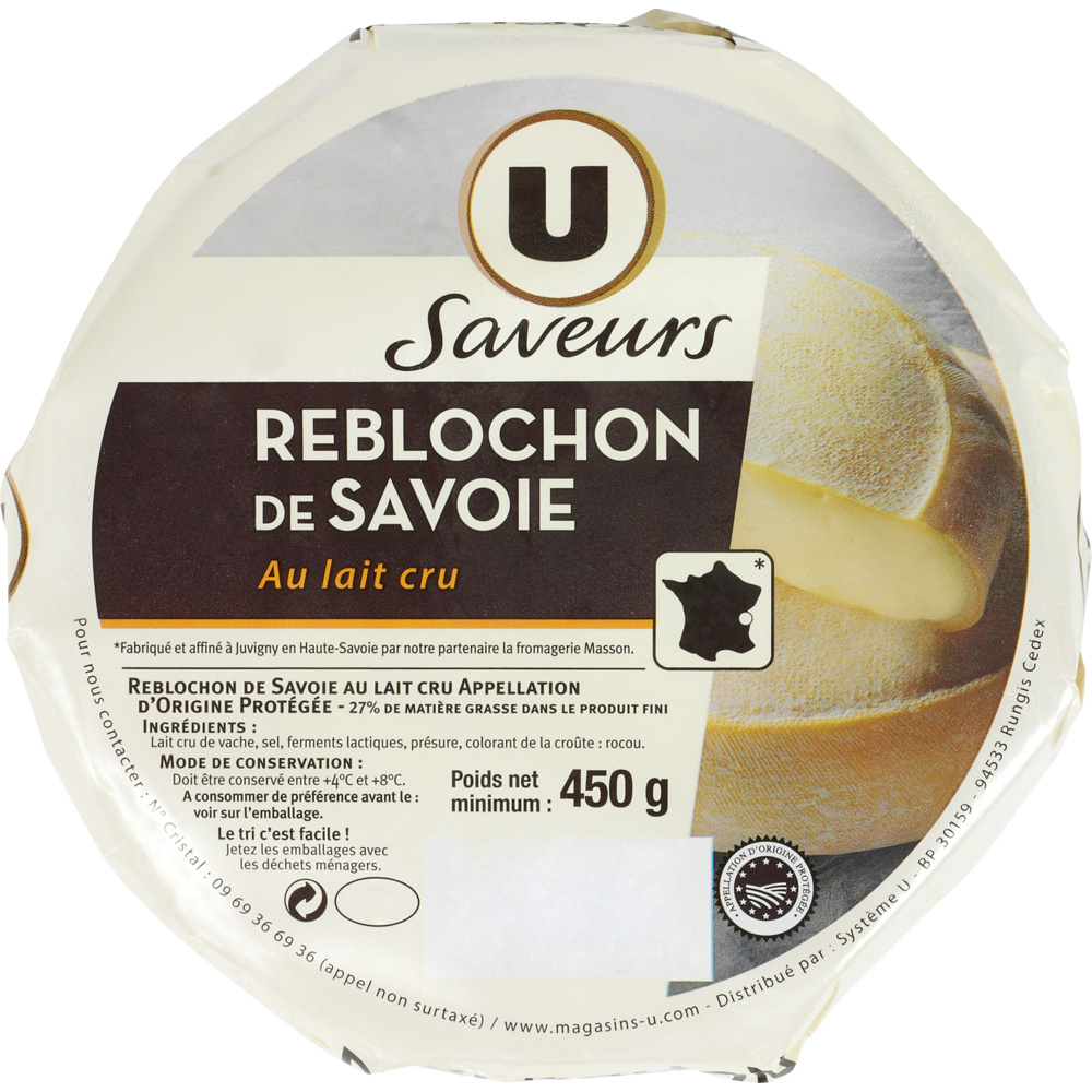 Reblochon de Savoie au lait cru U 