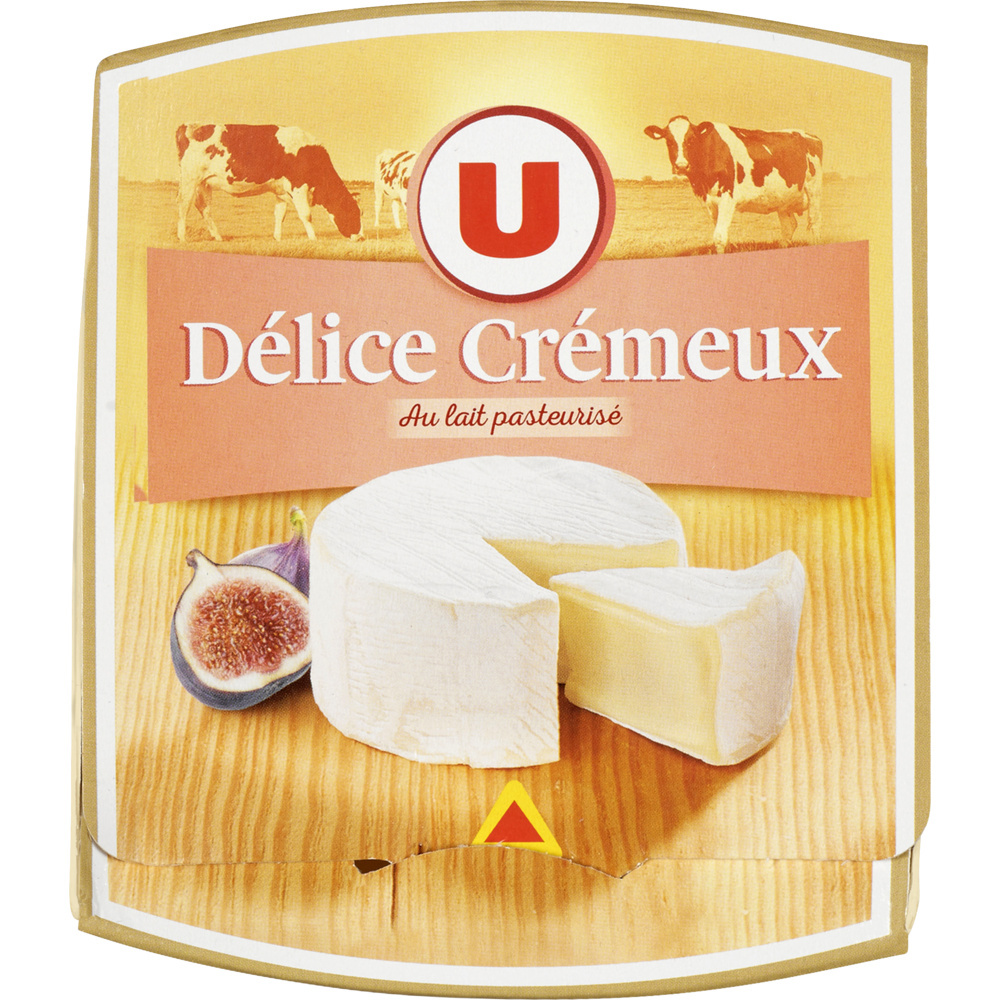 Fromage Délice Crémeux au lait pasteurisé 37% de MG U