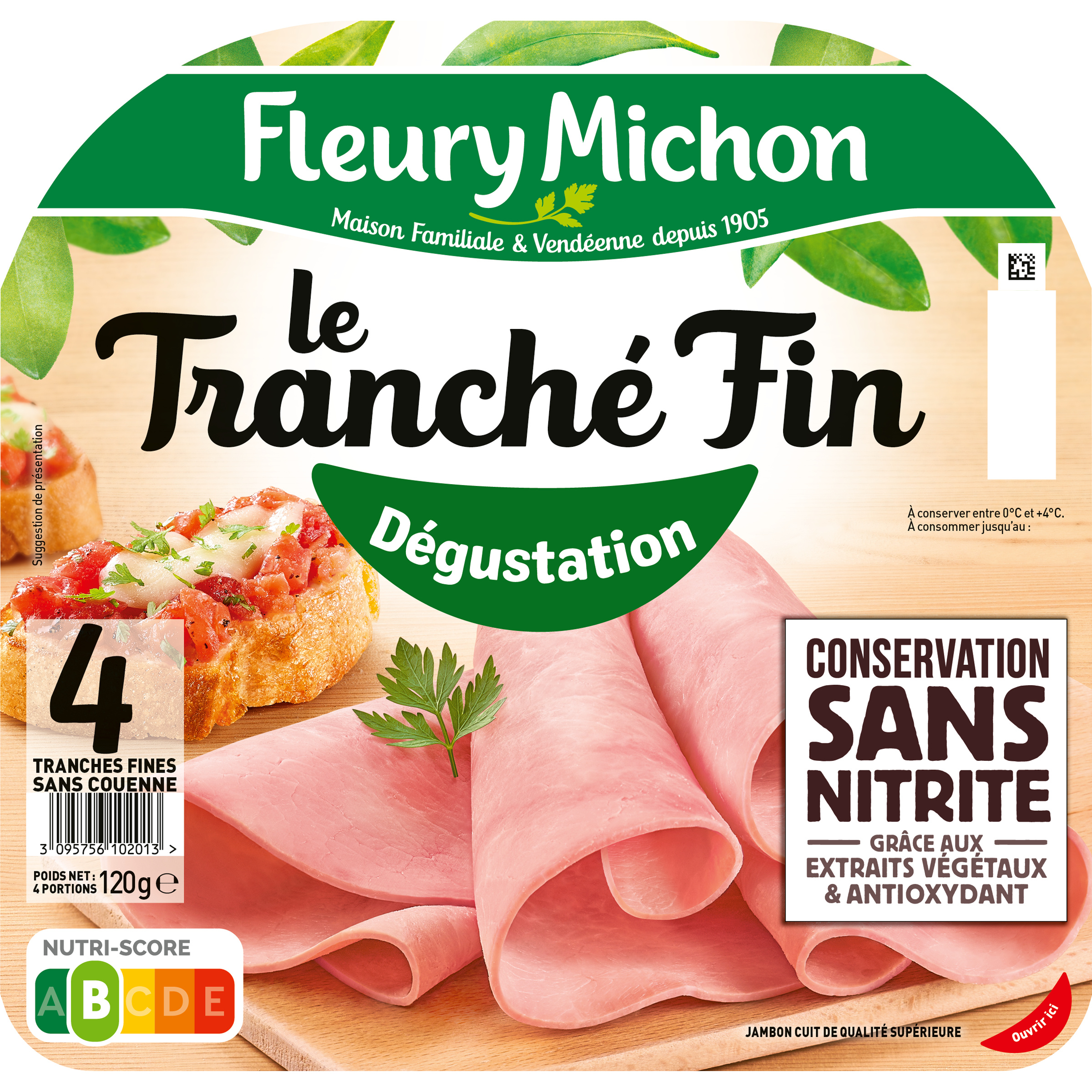 Le Tranché Fin jambon blanc Fleury Michon