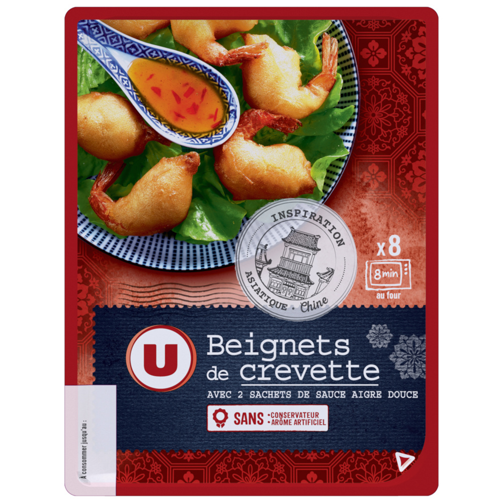 Beignets crevettes sauce aigre douce U