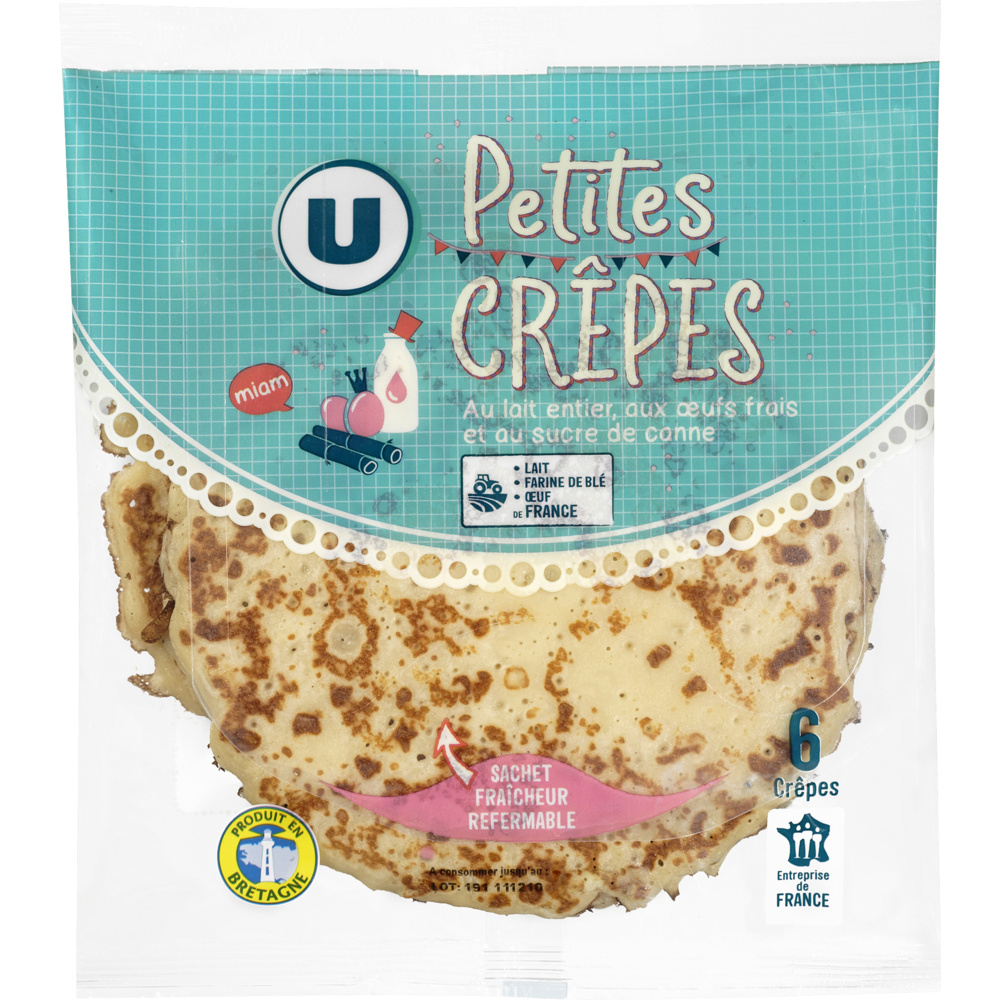 Petites crêpes au sucre de canne U