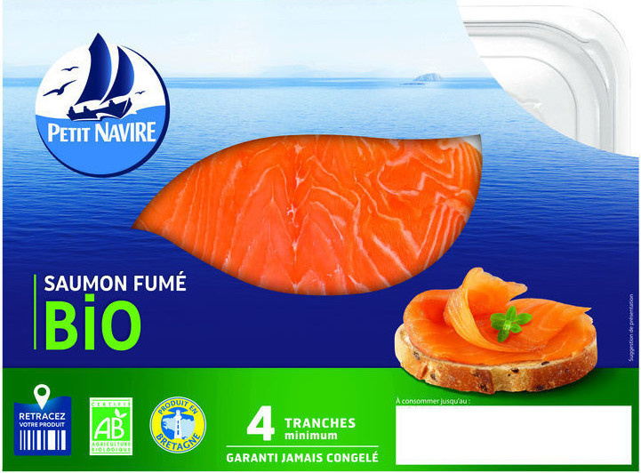 Saumon Atlantique Fumé bio Petit navire 