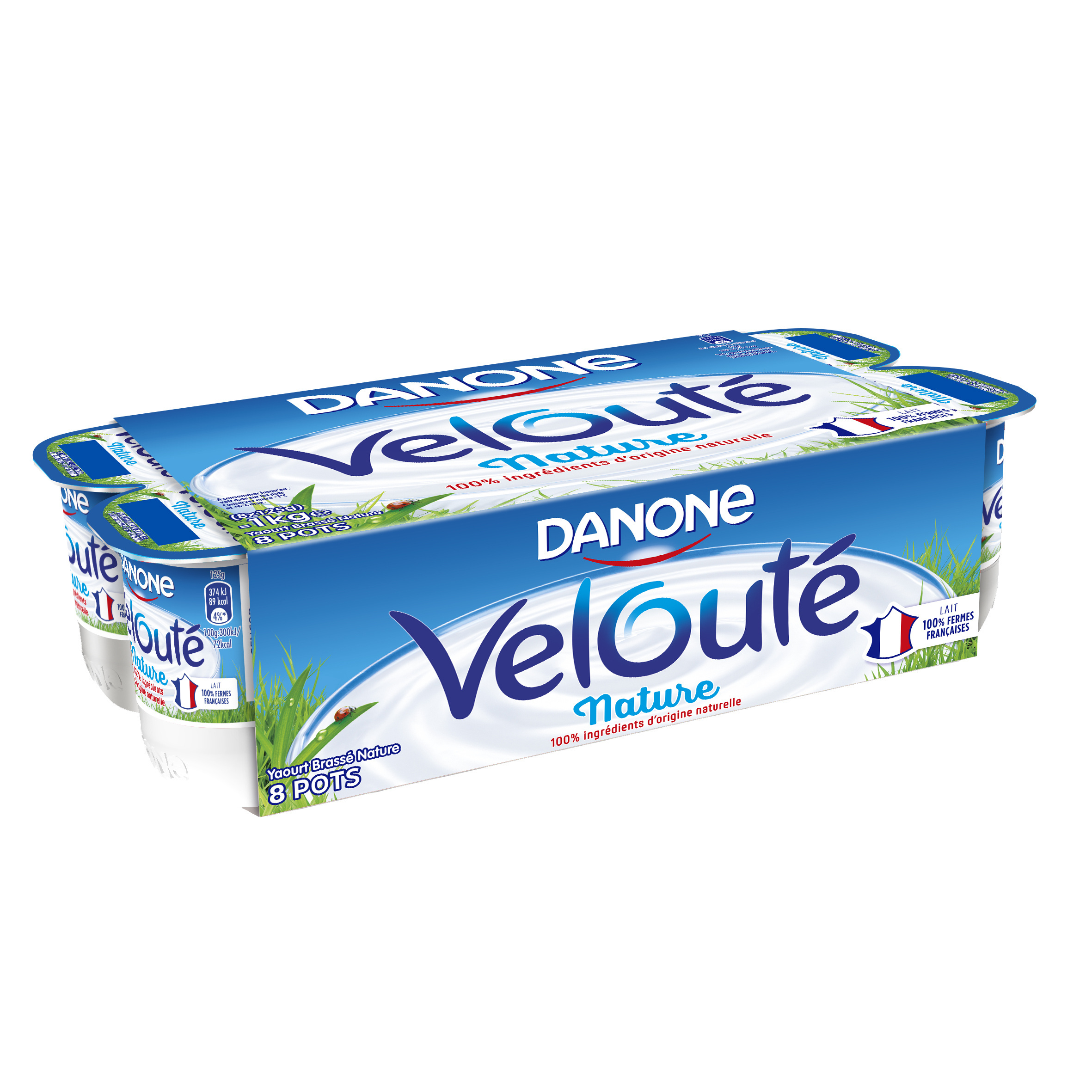 Danone veloute nature 125 g x 8