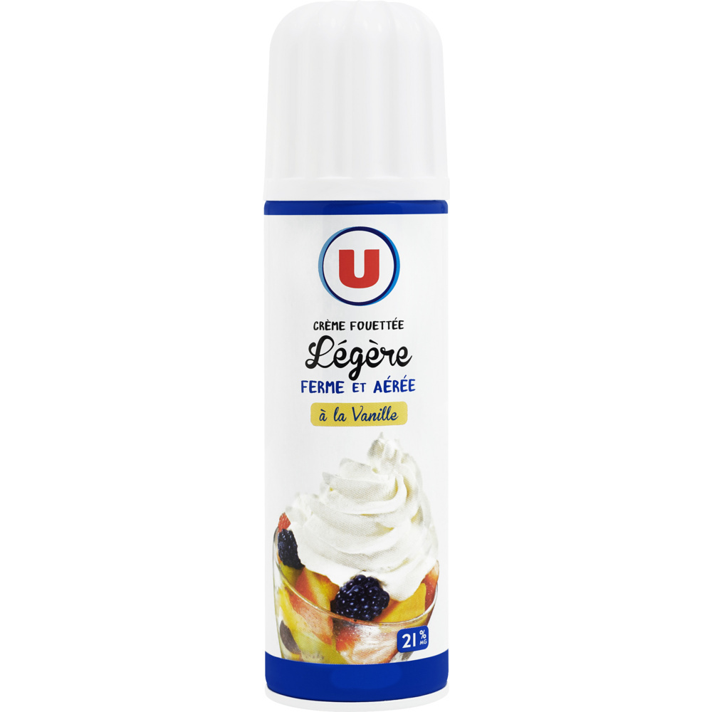 Crème fouettée vanille U