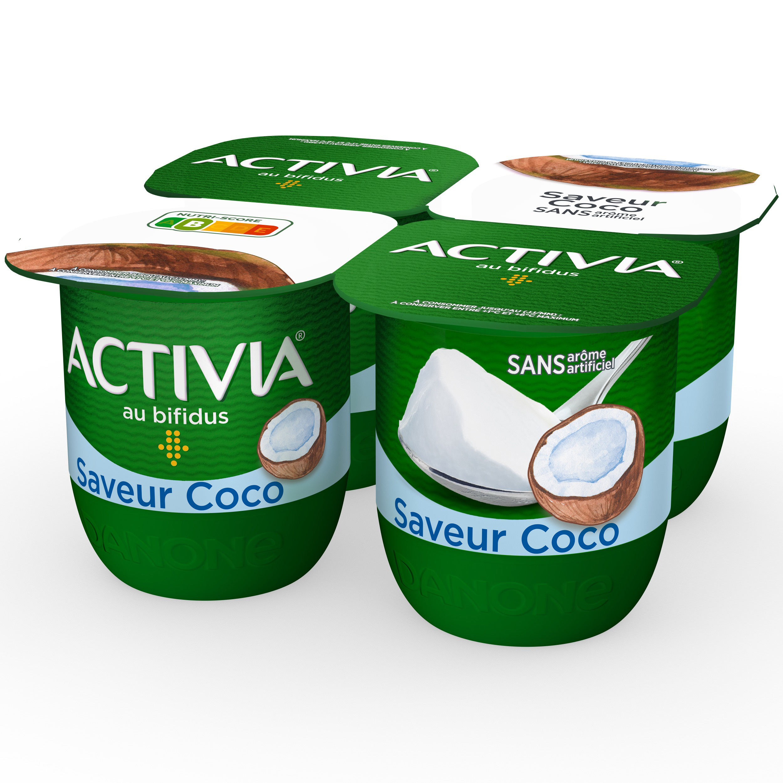 Activia bifidus saveur noix de coco