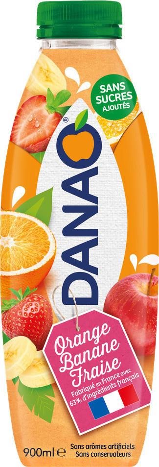 Danao jus de fruits orange banane fraise