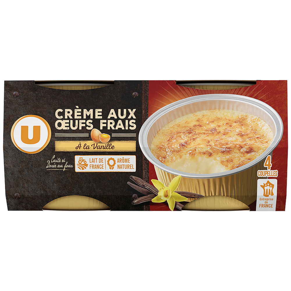 Crème aux oeufs frais U
