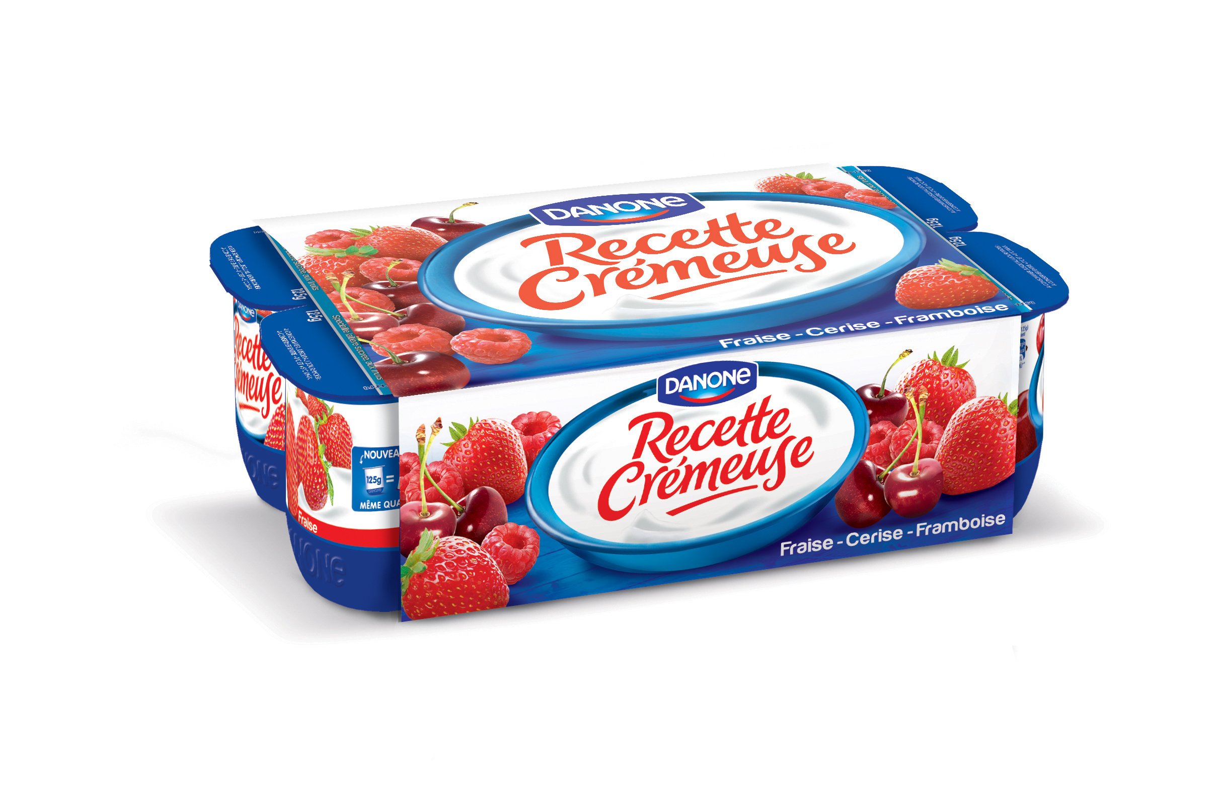 Recette cremeuse yaourts aux fruits panache fruits rouges 125 g x 8
