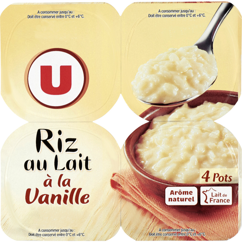 Riz au lait à la vanille U