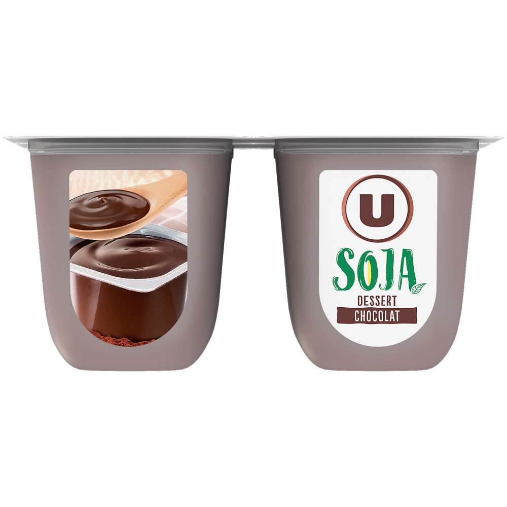 Yaourts à base de soja et chocolat U