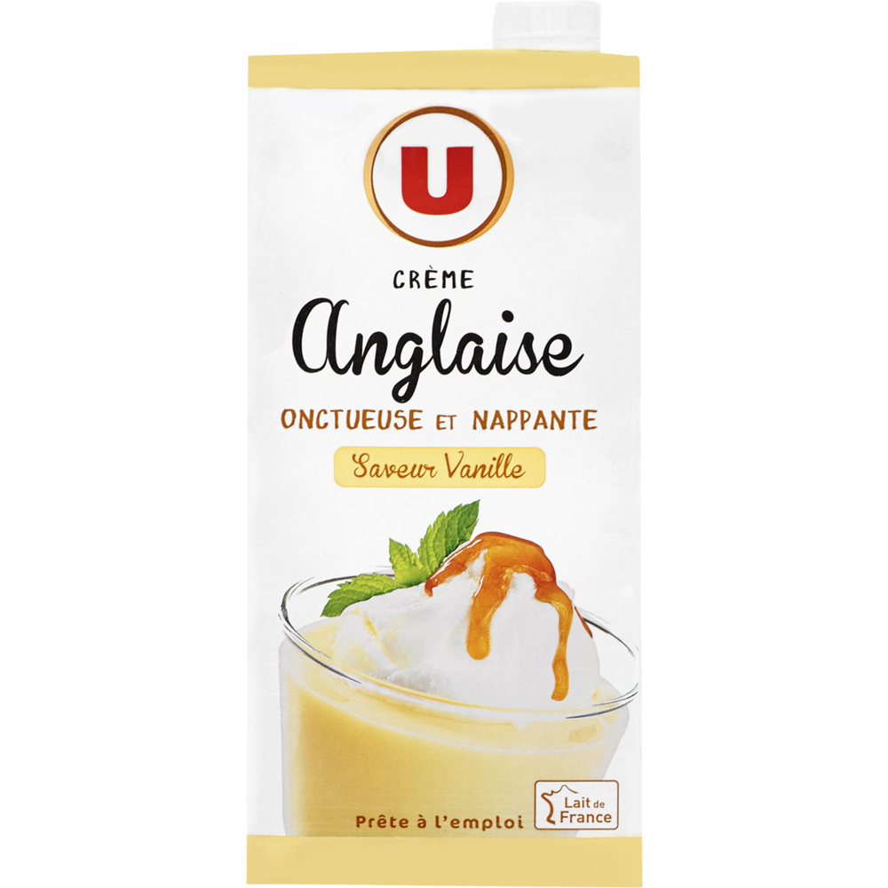 Crème anglaise saveur vanille U