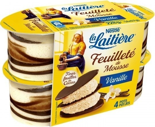 Feuilleté de Mousse Vanille La Laitière