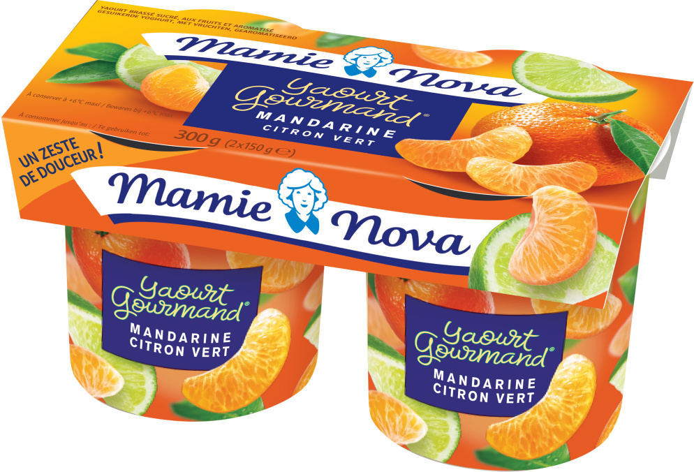 Mamie Nova Yaourt Mandarine Citron vert