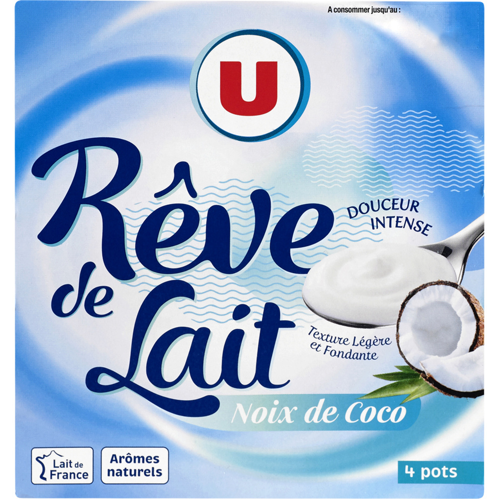 Yaourt rêve de lait noix de coco U