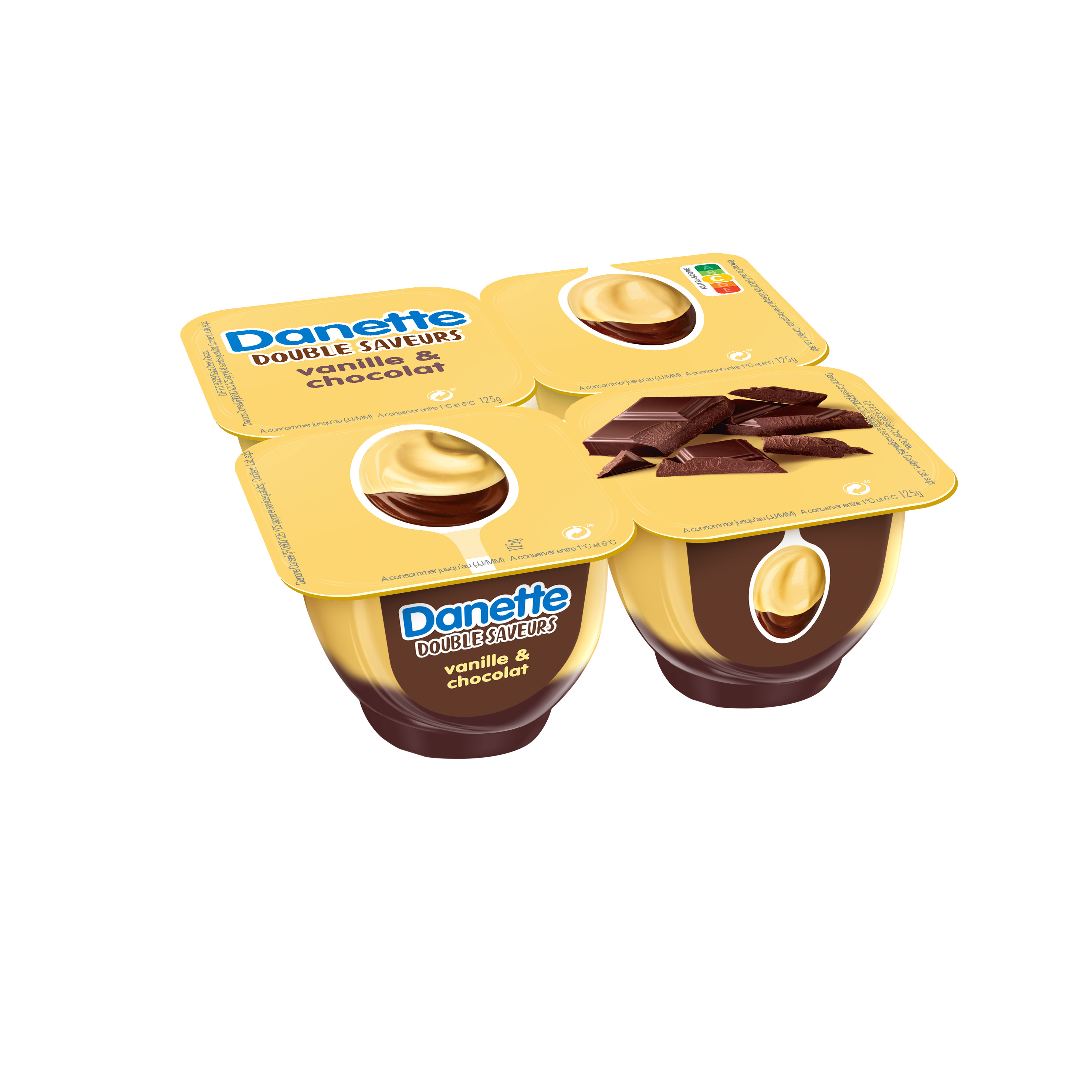 Danette vanille chocolat