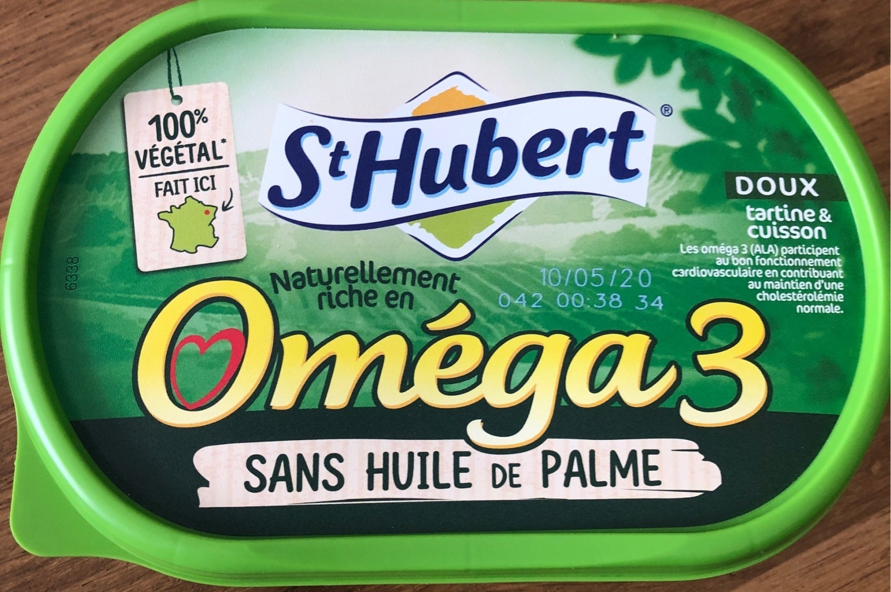 Oméga 3 margarine doux St Hubert