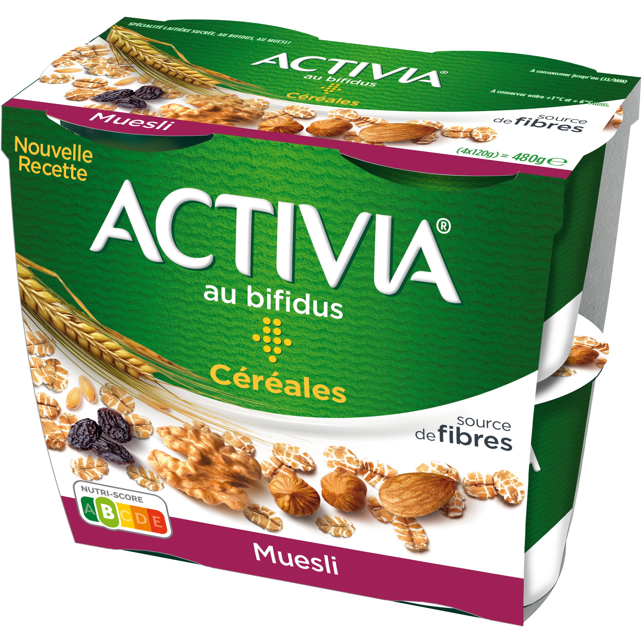 Activia bifidus cereales muesli 