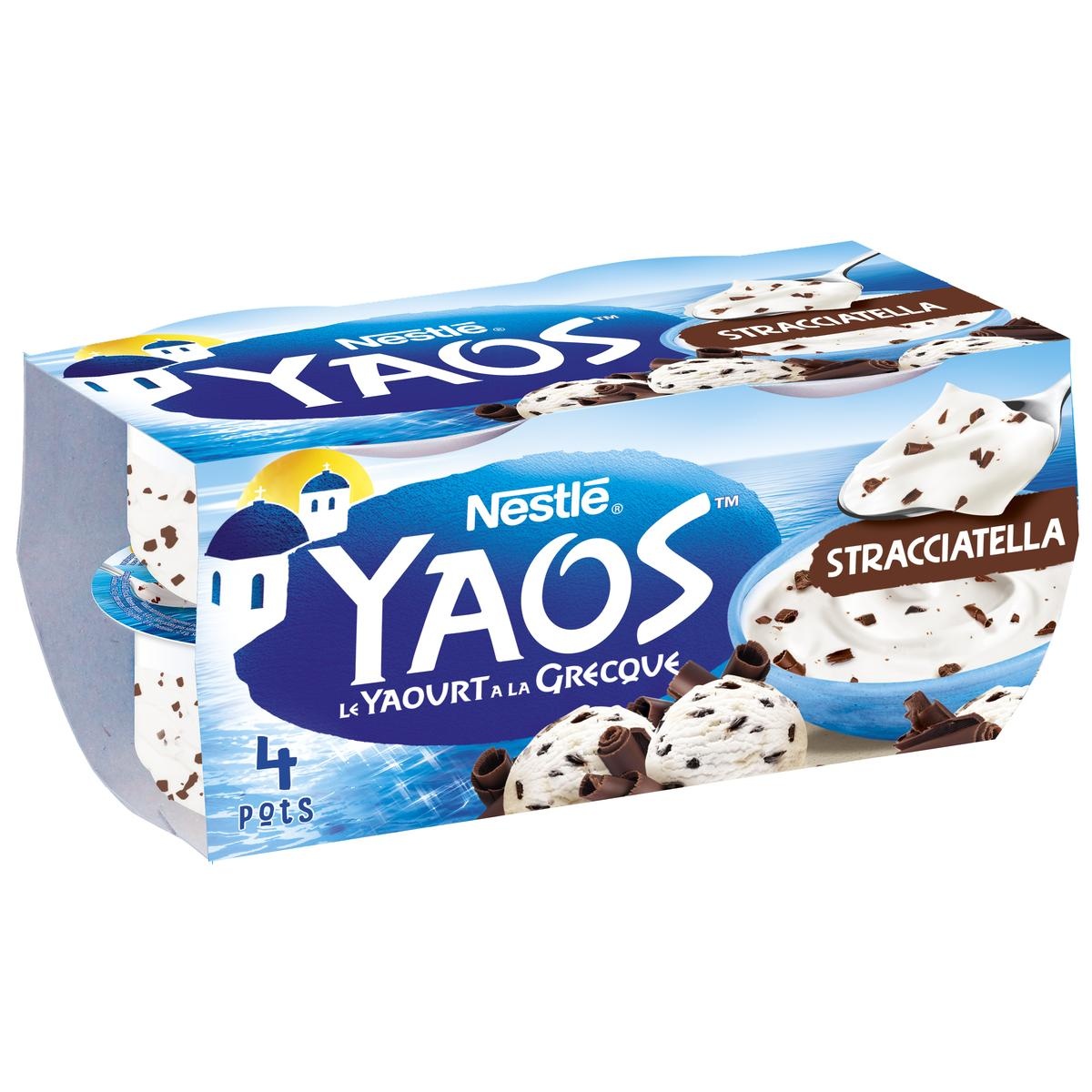 Yaos Le Yaourt à la Grecque Stracciatella 4x125g