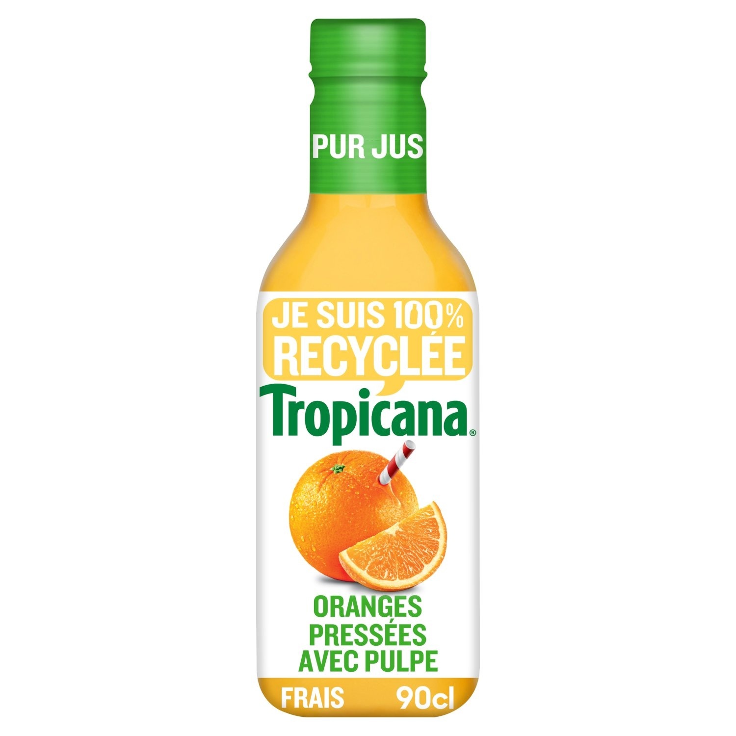 Tropicana jus d'oranges pressées avec pulpe