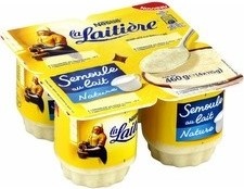 Desserts semoule au lait nature La Laitière
