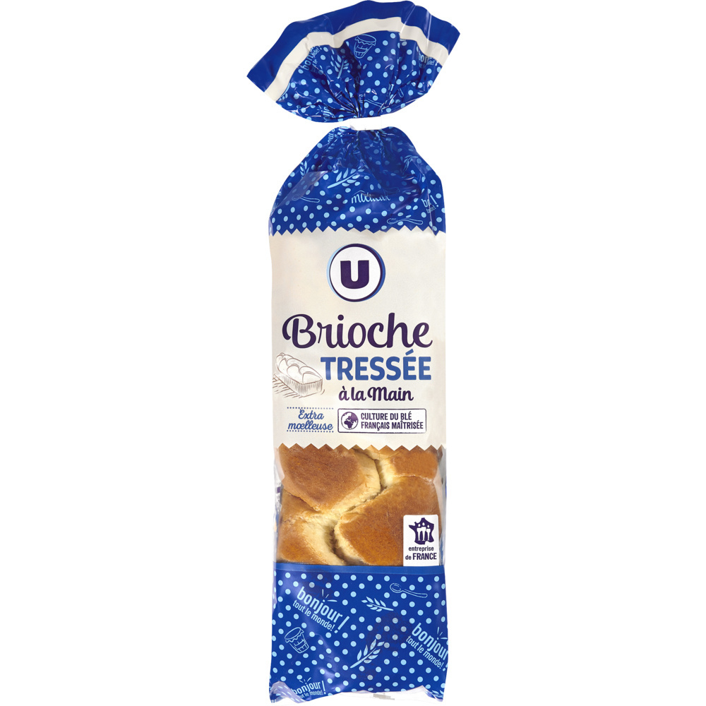 Brioche tressée à la main U