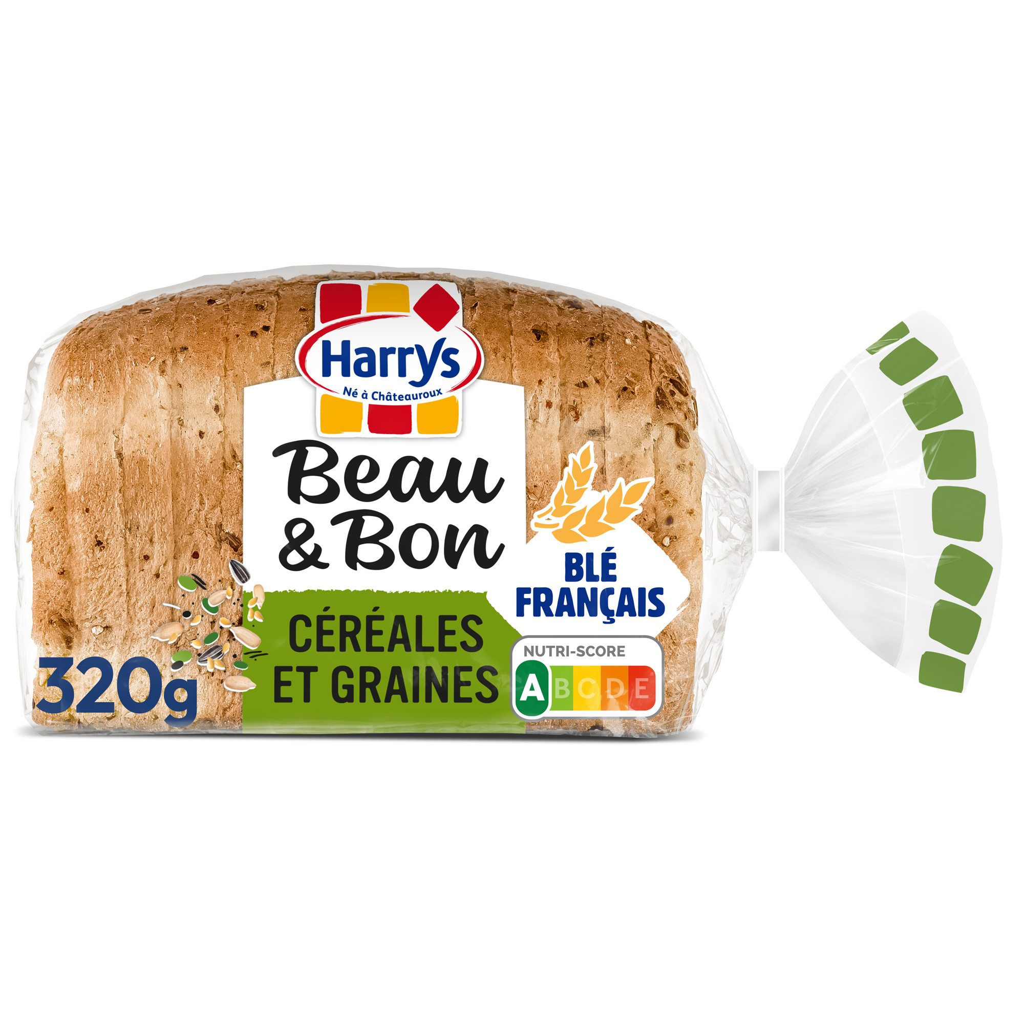 Harrys beau & bon pain de mie farine de ble cereales & graines