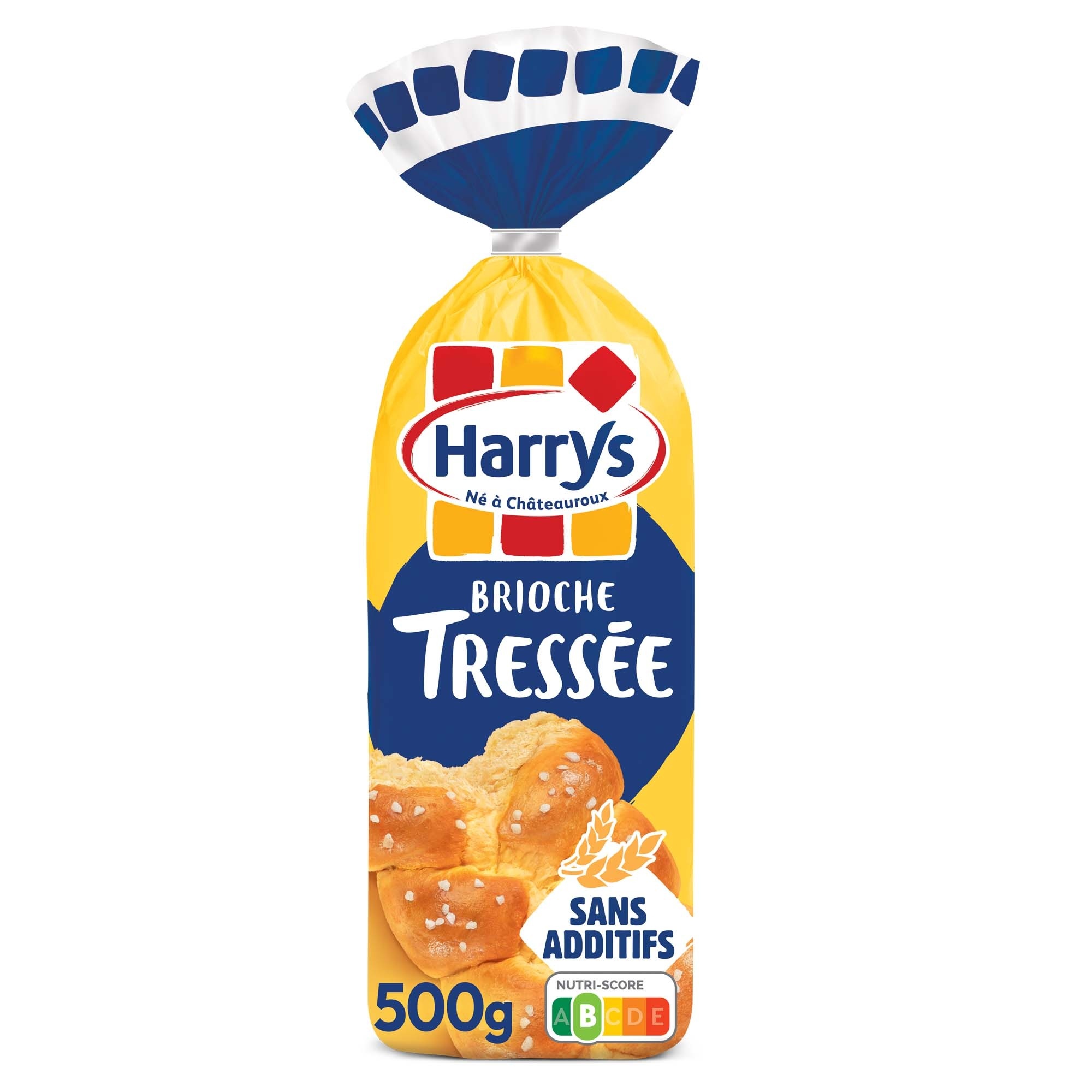 Harrys brioche tressee nature au sucre perle sans additifs