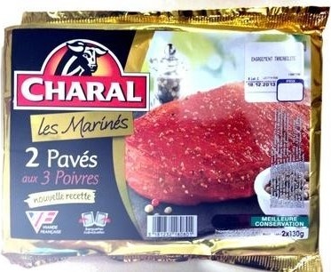 Les pavés aux 3 poivres Charal 