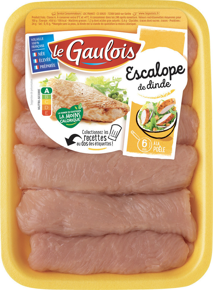 Escalope de dinde Le gaulois 