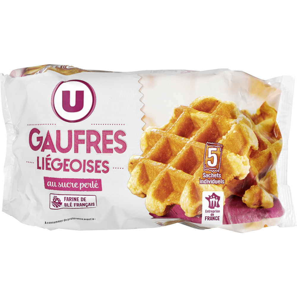 Gaufres liégeoises perles de sucre U
