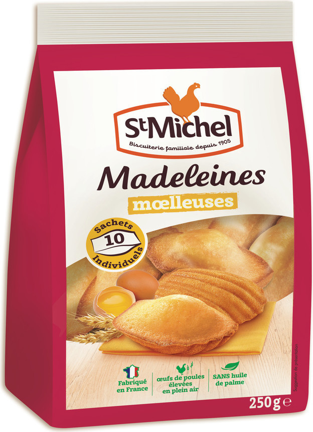 Madeleines moelleuses St Michel 