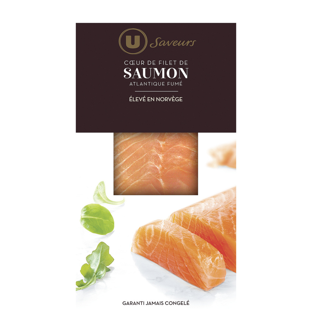 Coeur de filet de saumon fumé d'Atlantique Saveurs U