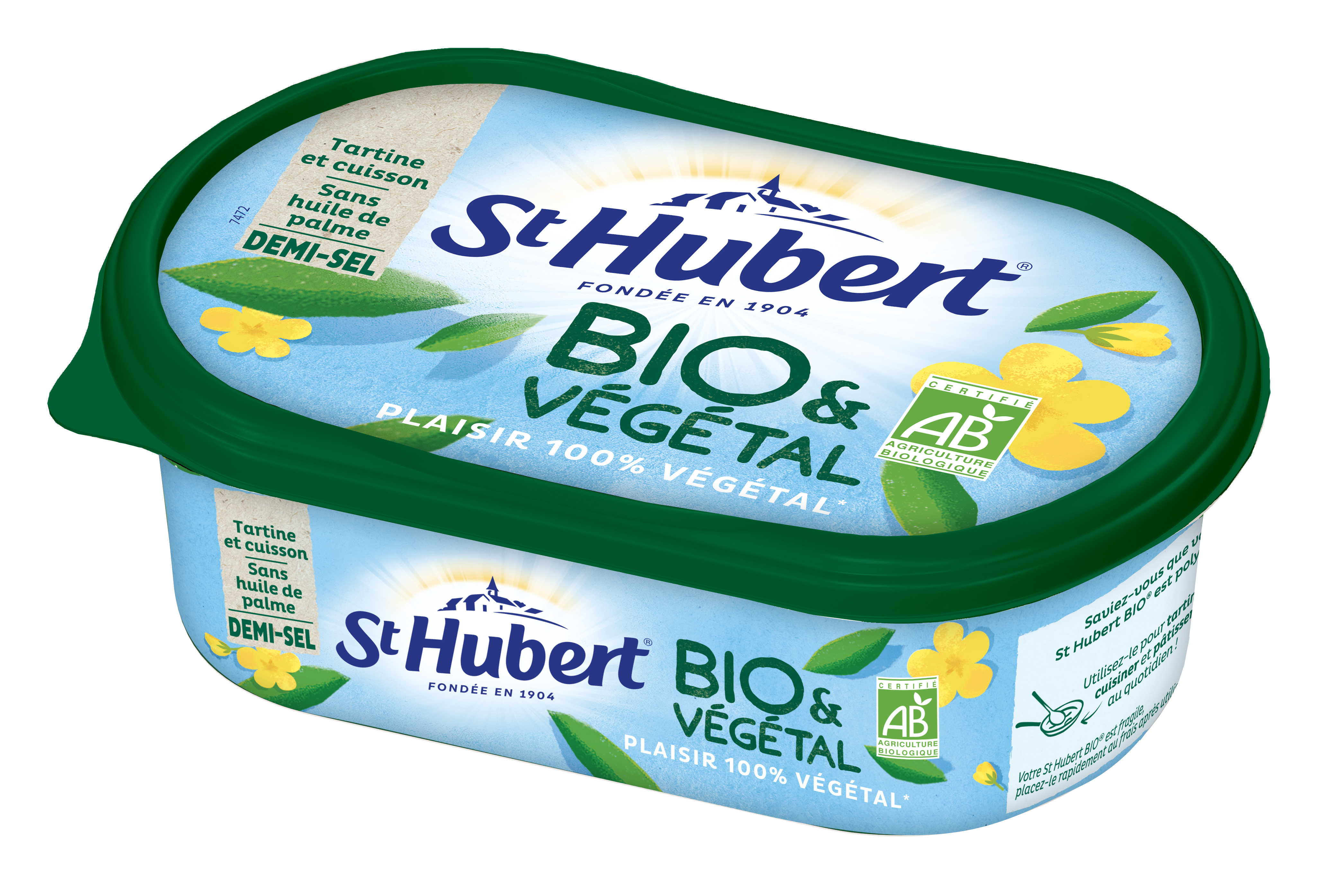 St hubert margarine bio & vegetal demi sel 
