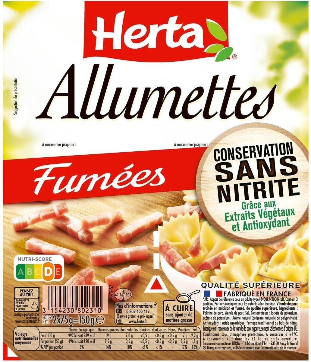 Herta Allumettes fumées