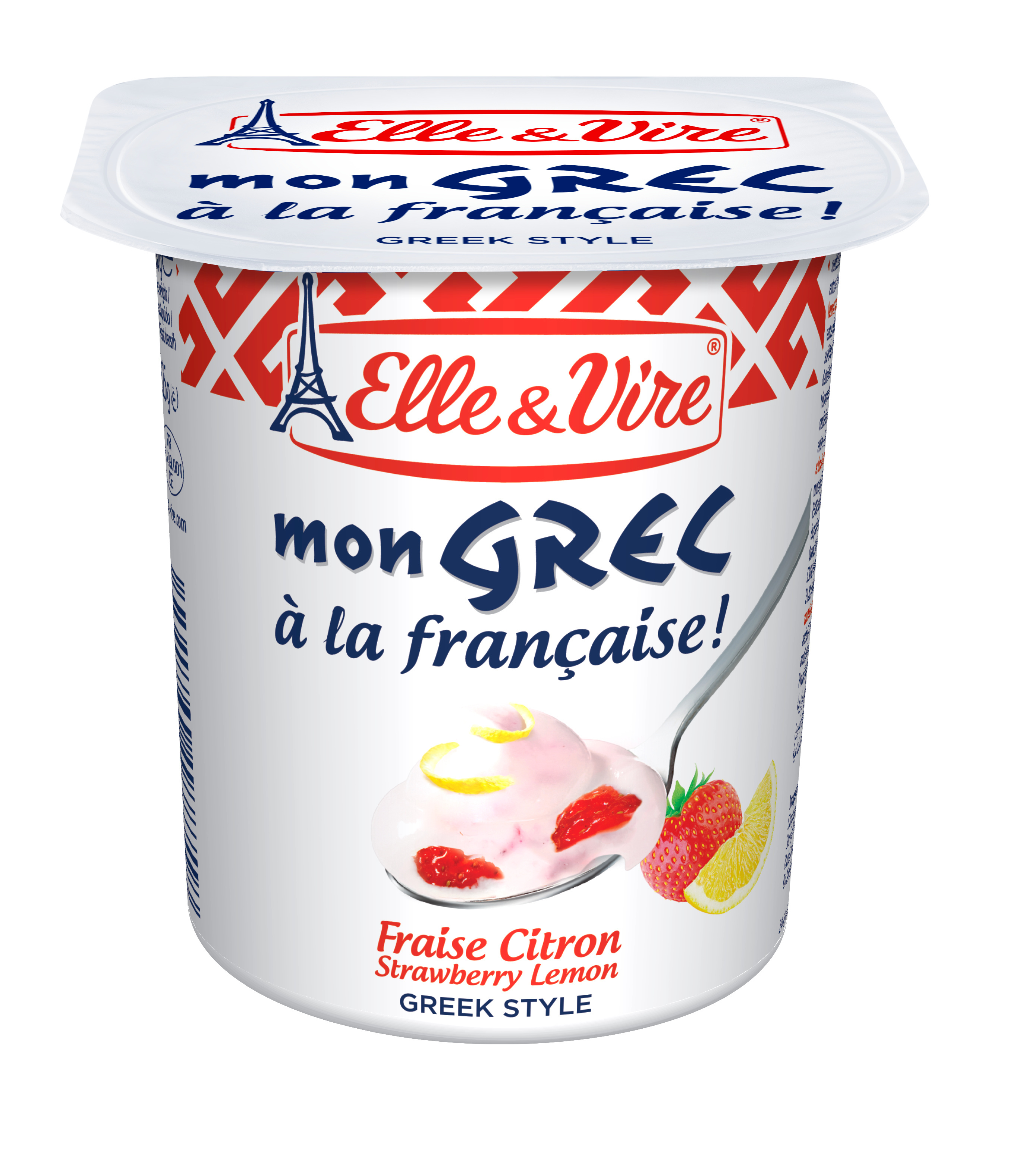 Elle & vire desserts lactes mon grec fraise